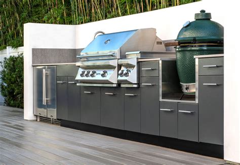 outdoor kitchen stainless steel 7 piece cabinet set|Classic Series Stainless Steel Outdoor Kitchen.